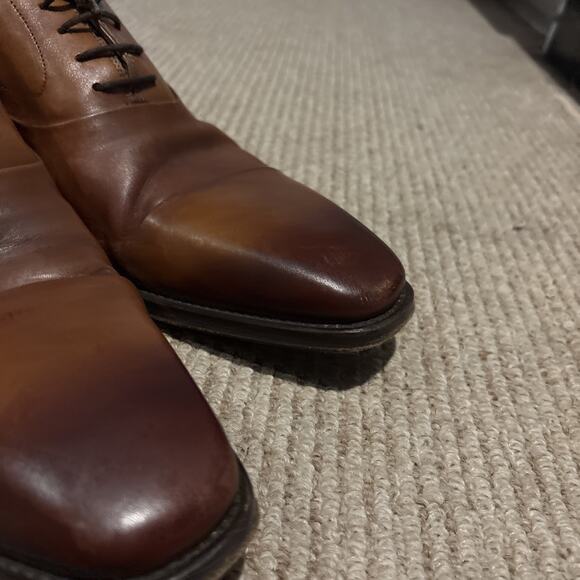 Magnanni Saffron Lace-Up Oxford Cuero Brown Leather Shoes 11M Made in Spain main image 7